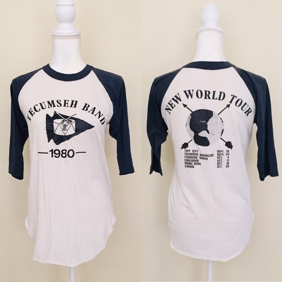 Vintage Tops - 80’s Tecumseh Band Tour Shirt